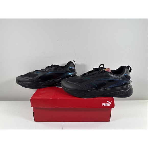 Puma RS-Fast Futurverse Black Iridescent New‎ Men Shoes Rare 375618-01 Mens 12 - Picture 1 of 8